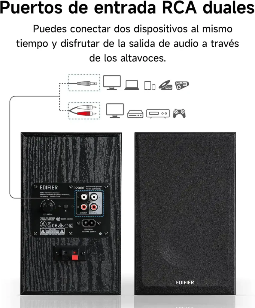 conexiones edifier